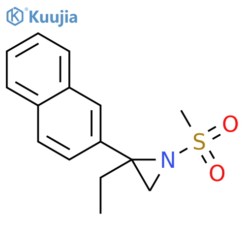 Aziridine, 2-ethyl-1-(methylsulfonyl)-2-(2-naphthalenyl)- structure