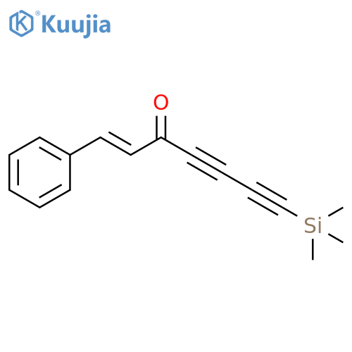 1-Heptene-4,6-diyn-3-one, 1-phenyl-7-(trimethylsilyl)-, (1E)- structure