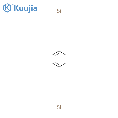 Silane, (1,4-phenylenedi-1,3-butadiyne-4,1-diyl)bis[trimethyl- structure