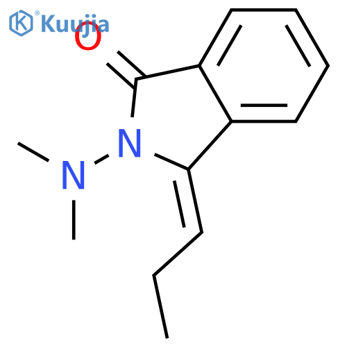 1H-Isoindol-1-one, 2-(dimethylamino)-2,3-dihydro-3-propylidene-, (3Z)- structure