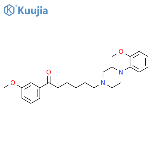 1-Hexanone,1-(3-methoxyphenyl)-6-[4-(2-methoxyphenyl)-1-piperazinyl]- structure