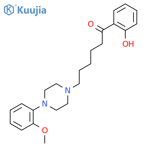 1-Hexanone, 1-(2-hydroxyphenyl)-6-[4-(2-methoxyphenyl)-1-piperazinyl]- structure