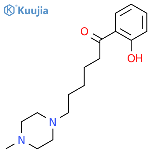 1-Hexanone, 1-(2-hydroxyphenyl)-6-(4-methyl-1-piperazinyl)- structure