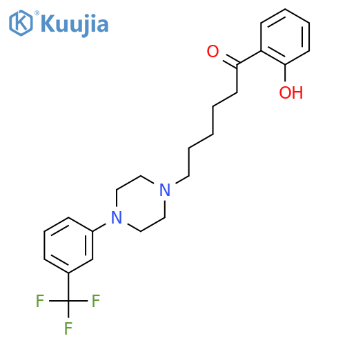 1-Hexanone,1-(2-hydroxyphenyl)-6-[4-[3-(trifluoromethyl)phenyl]-1-piperazinyl]- structure