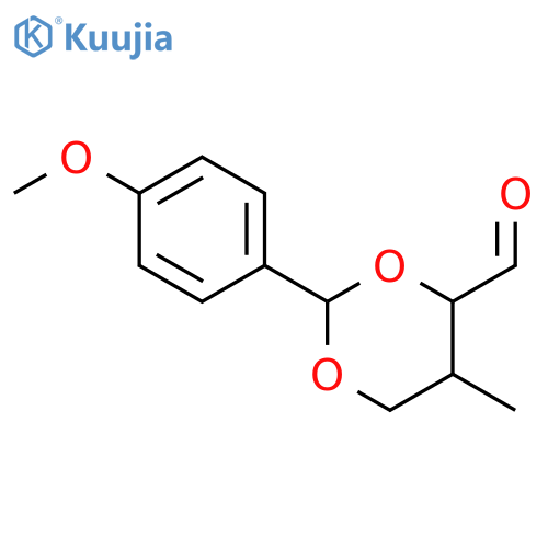 1,3-Dioxane-4-carboxaldehyde, 2-(4-methoxyphenyl)-5-methyl-,(2S,4S,5R)- structure