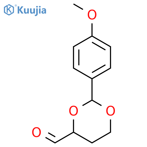 1,3-Dioxane-4-carboxaldehyde, 2-(4-methoxyphenyl)-, (2R,4R)- structure