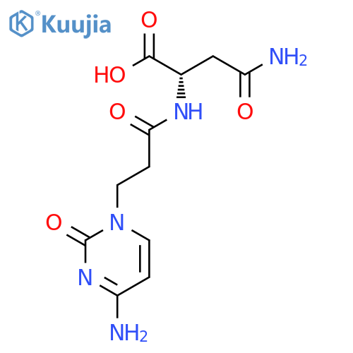 L-ASPARAGINE, N2-[3-(4-AMINO-2-OXO-1(2H)-PYRIMIDINYL)-1-OXOPROPYL]- structure