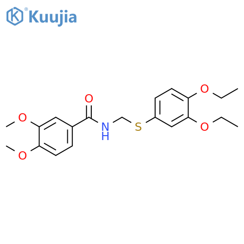 Benzamide, N-[[(3,4-diethoxyphenyl)thio]methyl]-3,4-dimethoxy- structure