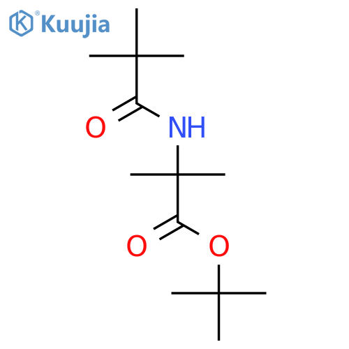 Alanine, N-(2,2-dimethyl-1-oxopropyl)-2-methyl-, 1,1-dimethylethyl ester structure