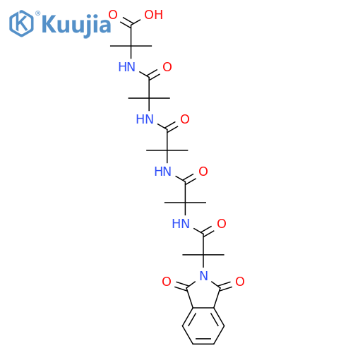 Alanine,N-[2-(1,3-dihydro-1,3-dioxo-2H-isoindol-2-yl)-2-methyl-1-oxopropyl]-2-methylalanyl-2-methylalanyl-2-methylalanyl-2-methyl- structure
