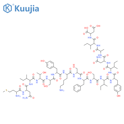 L-Aspartic acid,L-methionyl-L-asparaginyl-L-isoleucyl-L-threonyl-L-seryl-L-tyrosyl-L-lysyl-L-seryl-L-phenylalanyl-L-seryl-L-isoleucyl-L-tyrosyl-L-isoleucyl-L-asparaginyl-L-alanyl-L-isoleucyl- structure