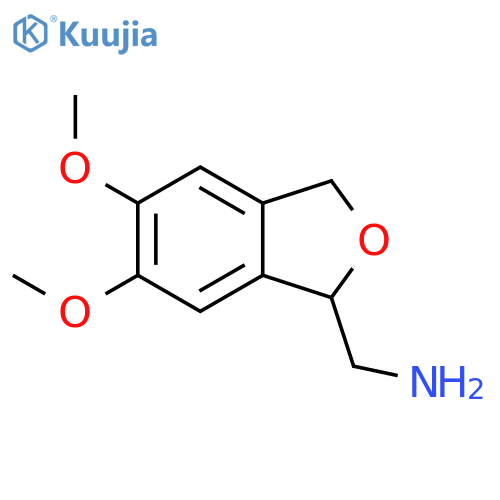 2-BENZOFURANMETHANAMINE, 2,3-DIHYDRO-5,6-DIMETHOXY- structure
