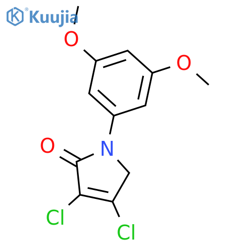 2H-Pyrrol-2-one, 3,4-dichloro-1-(3,5-dimethoxyphenyl)-1,5-dihydro- structure