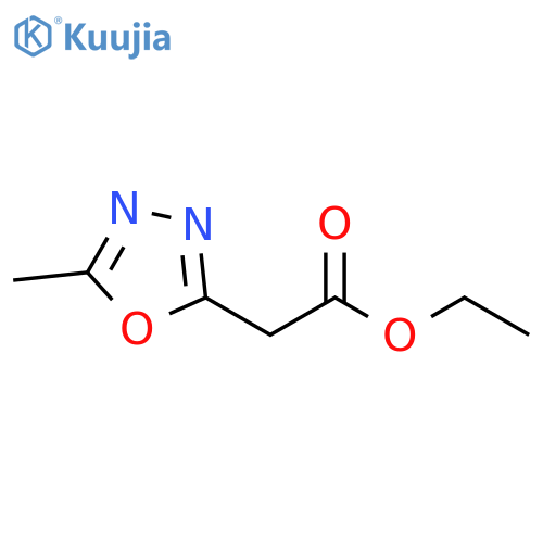 ethyl 2-(5-methyl-1,3,4-oxadiazol-2-yl)acetate structure