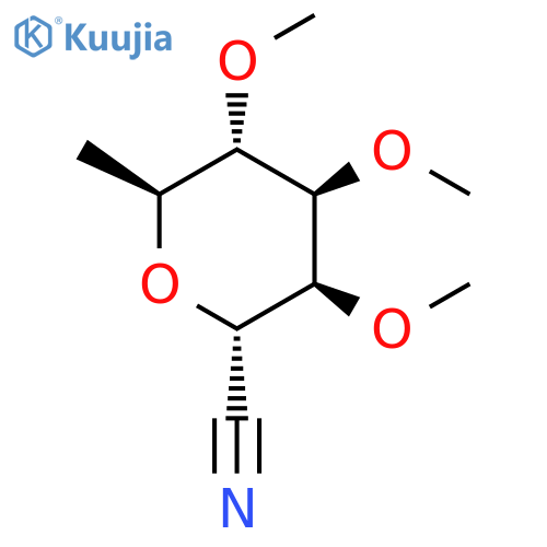 L-GLYCERO-L-TALO-HEPTONONITRILE, 2,6-ANHYDRO-7-DEOXY-3,4,5-TRI-O-METHYL- structure