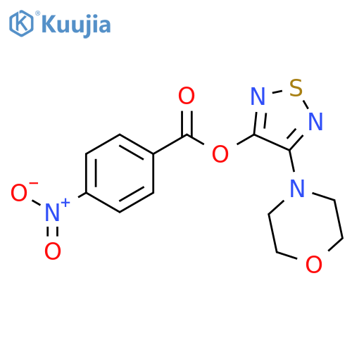 4-(morpholin-4-yl)-1,2,5-thiadiazol-3-yl 4-nitrobenzoate structure