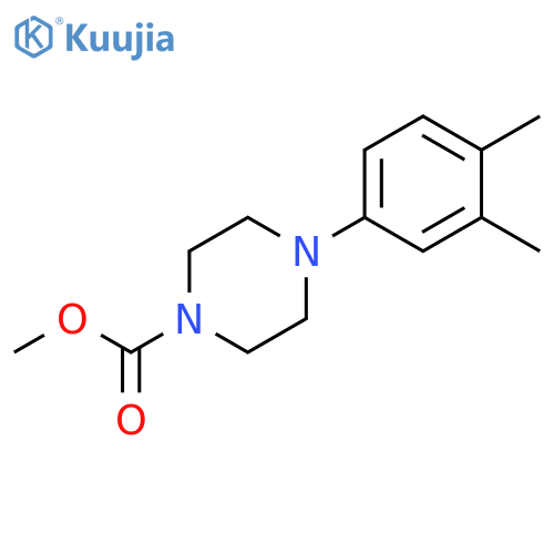 methyl 4-(3,4-dimethylphenyl)piperazine-1-carboxylate structure