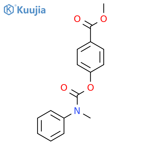 methyl 4-{[methyl(phenyl)carbamoyl]oxy}benzoate structure
