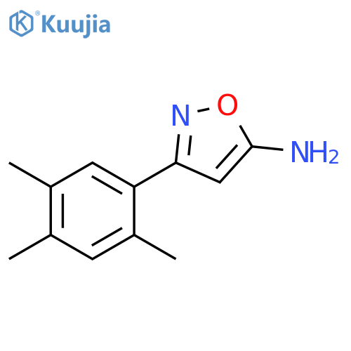 3-(2,4,5-trimethylphenyl)-1,2-oxazol-5-amine structure