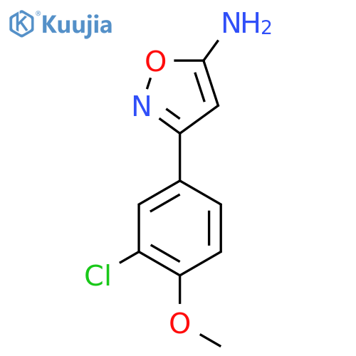 3-(3-chloro-4-methoxyphenyl)-1,2-oxazol-5-amine structure