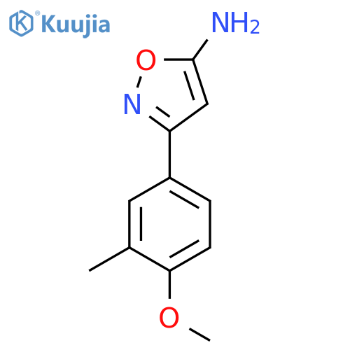 3-(4-methoxy-3-methylphenyl)-1,2-oxazol-5-amine structure