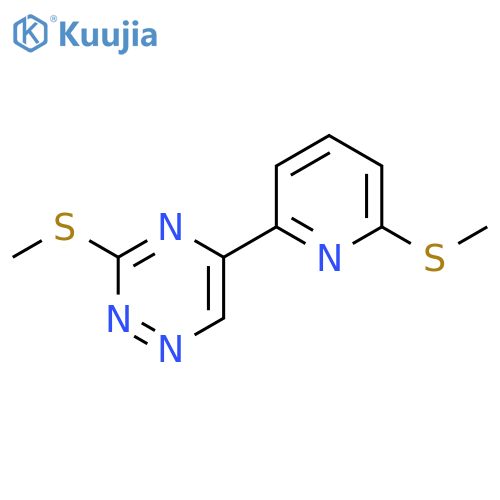 1,2,4-Triazine, 3-(methylthio)-5-[6-(methylthio)-2-pyridinyl]- structure