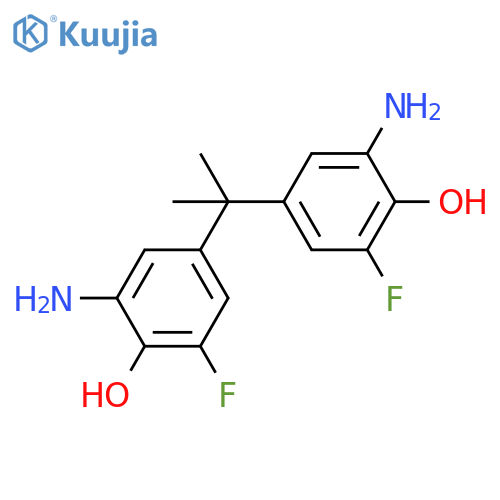 Phenol, 4,4'-(1-methylethylidene)bis[2-amino-6-fluoro- structure