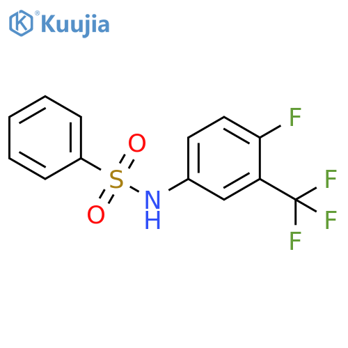 Benzenesulfonamide, N-[4-fluoro-3-(trifluoromethyl)phenyl]- structure