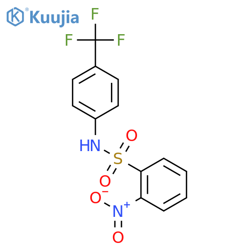 Benzenesulfonamide, 2-nitro-N-[4-(trifluoromethyl)phenyl]- structure