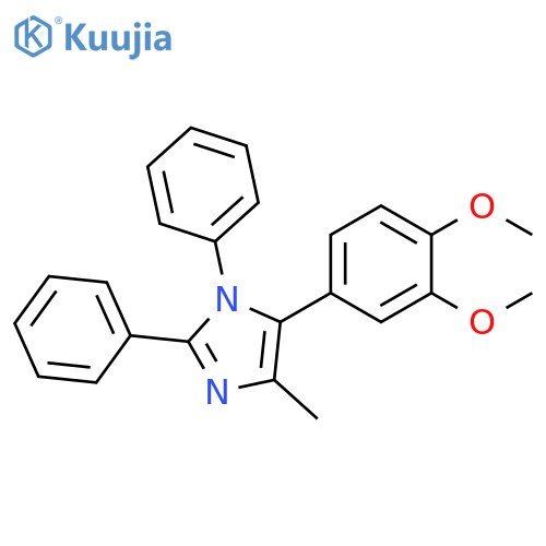 1H-Imidazole, 5-(3,4-dimethoxyphenyl)-4-methyl-1,2-diphenyl- structure