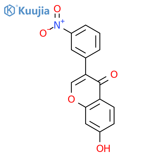 4H-1-Benzopyran-4-one, 7-hydroxy-3-(3-nitrophenyl)- structure