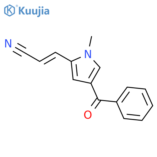 2-Propenenitrile, 3-(4-benzoyl-1-methyl-1H-pyrrol-2-yl)-, (2E)- structure
