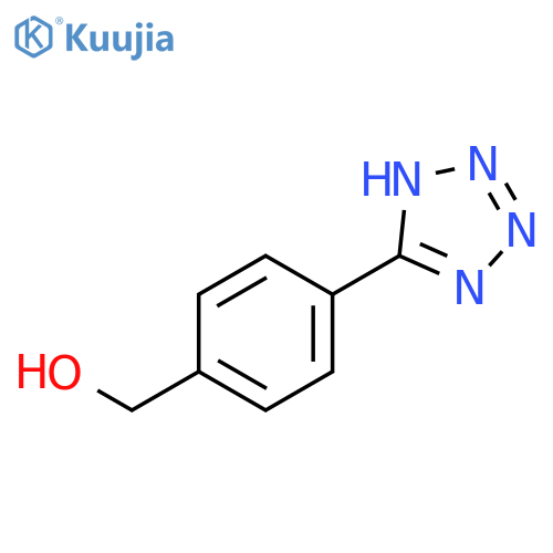 (4-(1H-Tetrazol-5-yl)phenyl)methanol structure