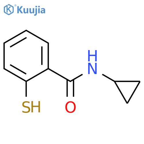 Benzamide, N-cyclopropyl-2-mercapto- structure