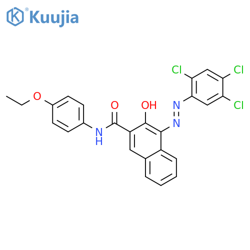 2-Naphthalenecarboxamide,N-(4-ethoxyphenyl)-3-hydroxy-4-[2-(2,4,5-trichlorophenyl)diazenyl]- structure