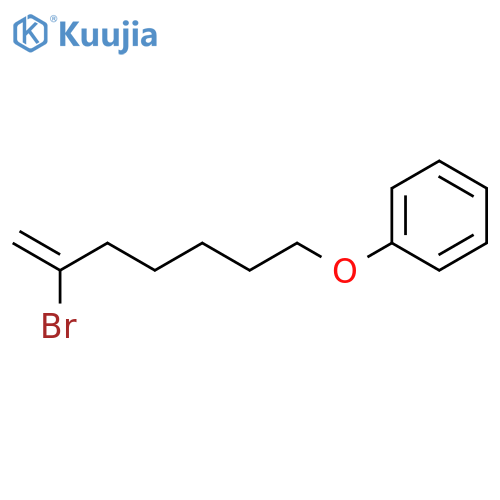 Benzene, [(6-bromo-6-heptenyl)oxy]- structure
