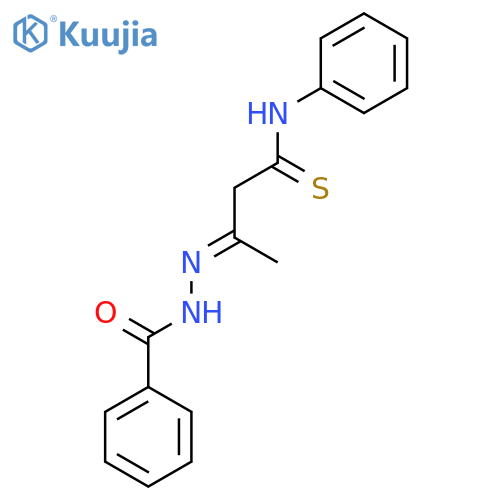 BENZOIC ACID, [1-METHYL-3-(PHENYLAMINO)-3-THIOXOPROPYLIDENE]HYDRAZIDE structure