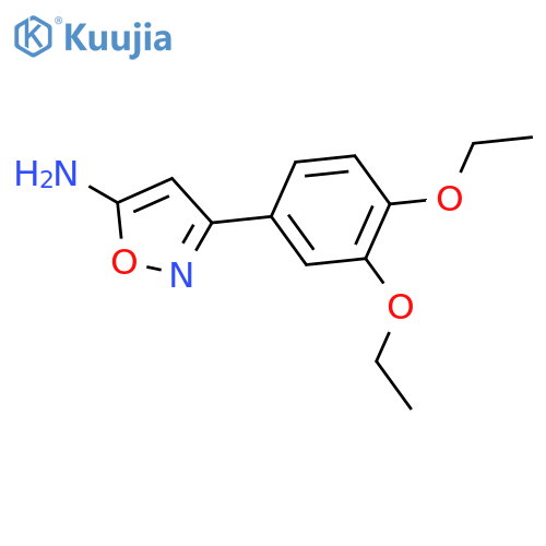 3-(3,4-Diethoxyphenyl)isoxazol-5-amine structure