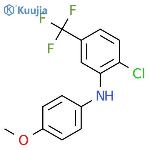 Benzenamine, 2-chloro-N-(4-methoxyphenyl)-5-(trifluoromethyl)- structure