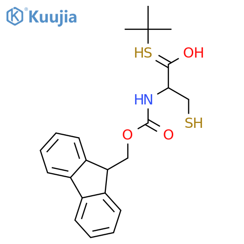 Fmoc-d-cys(stbu)-oh structure