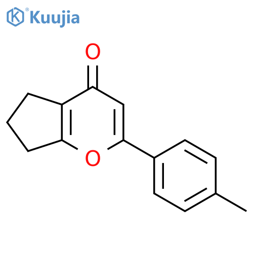 Cyclopenta[b]pyran-4(5H)-one, 6,7-dihydro-2-(4-methylphenyl)- structure