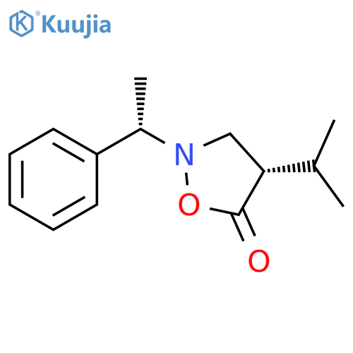 5-Isoxazolidinone, 4-(1-methylethyl)-2-[(1S)-1-phenylethyl]-, (4S)- structure
