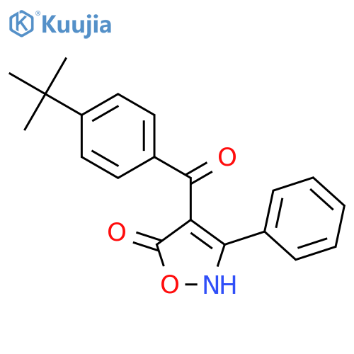 5(2H)-Isoxazolone, 4-[4-(1,1-dimethylethyl)benzoyl]-3-phenyl- structure