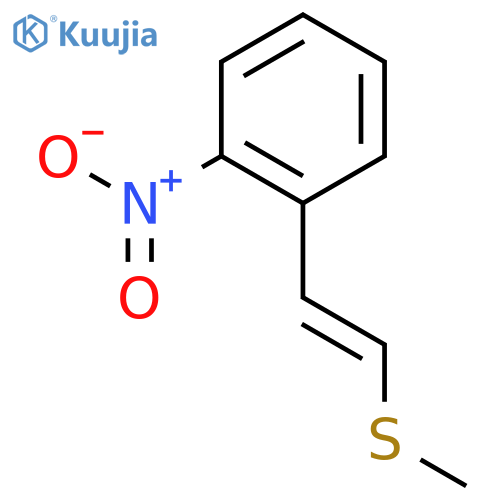Benzene, 1-[2-(methylthio)ethenyl]-2-nitro- structure