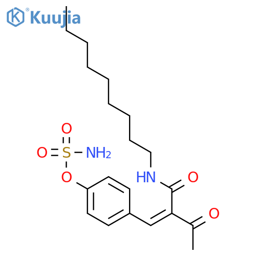 Sulfamic acid, 4-[(1Z)-2-[(nonylamino)carbonyl]-3-oxo-1-butenyl]phenylester structure