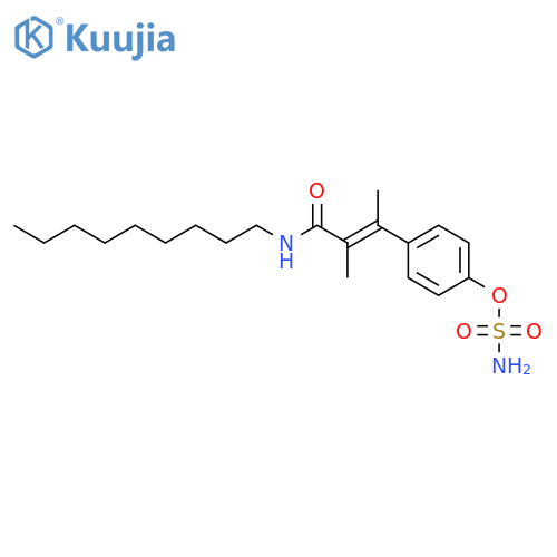 Sulfamic acid,4-[(1E)-1,2-dimethyl-3-(nonylamino)-3-oxo-1-propenyl]phenyl ester structure