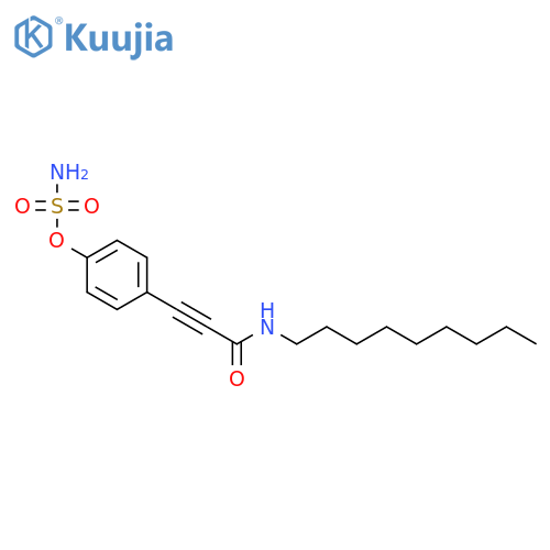 Sulfamic acid, 4-[3-(nonylamino)-3-oxo-1-propynyl]phenyl ester structure