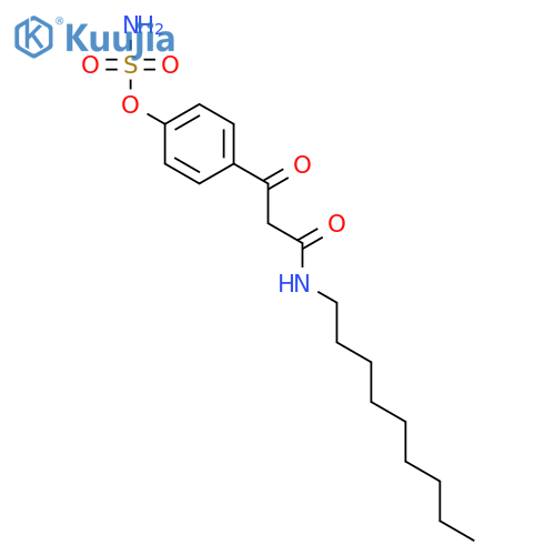 Sulfamic acid, 4-[3-(nonylamino)-1,3-dioxopropyl]phenyl ester structure