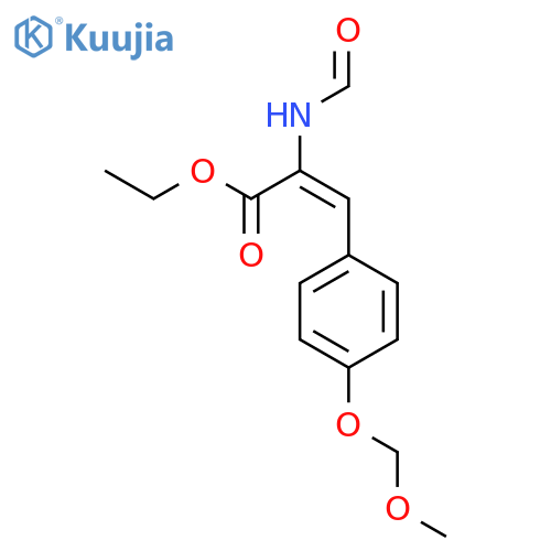 2-Propenoic acid, 2-(formylamino)-3-[4-(methoxymethoxy)phenyl]-, ethylester structure