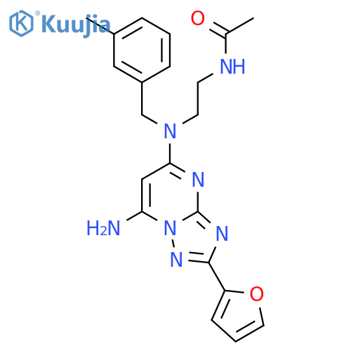 Acetamide,N-[2-[[7-amino-2-(2-furanyl)[1,2,4]triazolo[1,5-a]pyrimidin-5-yl][(3-methylphenyl)methyl]amino]ethyl]- structure